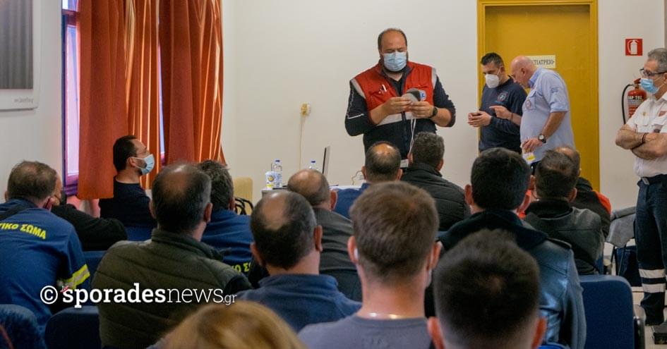 Εκπαίδευση με θέμα «Πρώτες Βοήθειες» στο χώρο του Κ.Υ. Σκοπέλου από το ΕΚΑΒ
