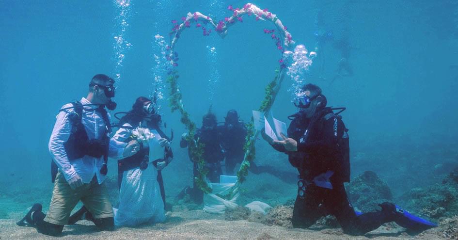 Αλόννησος | Ο υποβρύχιος γάμος είναι μια βιώσιμη μοναδική εμπειρία με μηδαμινά κόστη