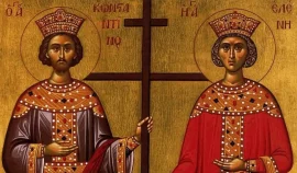 Τρίτη 21 Μαΐου | Θεία Λειτουργία προς τιμή των Αγίων Κωνσταντίνου και Ελένης και Αγίου Εφραίμ στον Στάφυλο