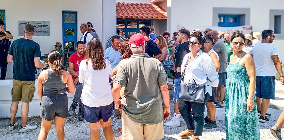 Θερμή «υποδοχή» στον Άδωνη Γεωργιάδη από σωματεία και φορείς της Σκοπέλου